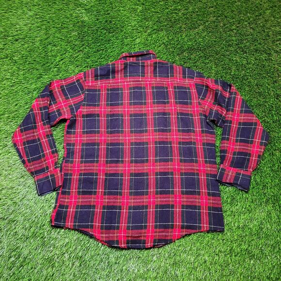 VTG 90s Grunge Plaid Flannel Shirt Mens M Oversized Baggy (Fits L) - Picture 3 of 5